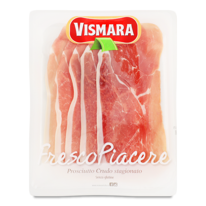Шинка Прошуто Крудо с/в нарізка 70г газ/уп Vismara