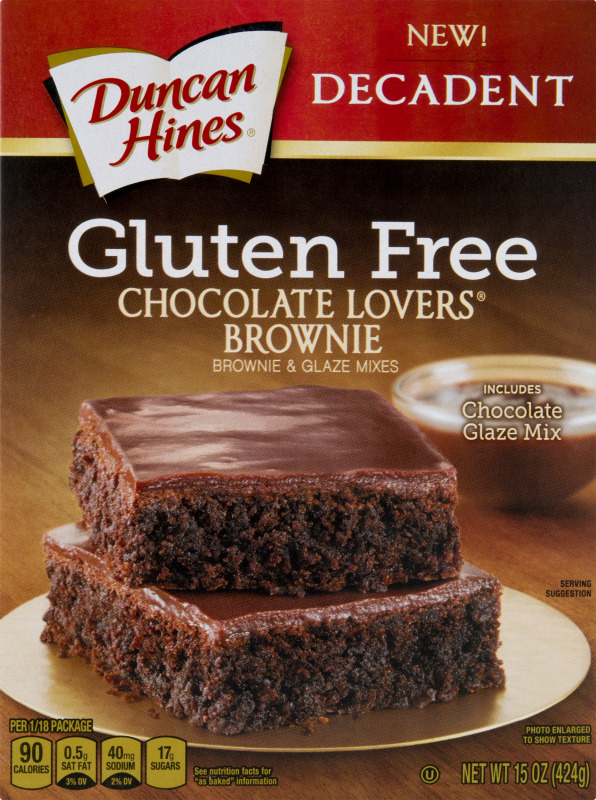 Duncan Hines Gluten Free Chocolate Lovers Brownie & Glaze Mix Duncan Hines(644209415243