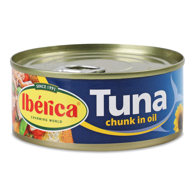 Тунець цілий в олії 150г ж/б з ключем Іберіка