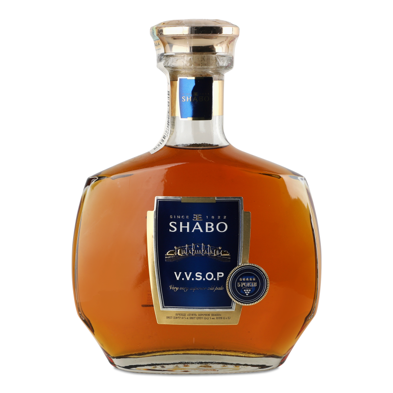 Бренді V.V.S.O.P ***** 40% 0,5л Shabo