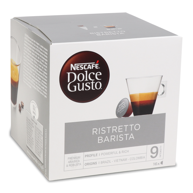 Набір д/приготування кави Рістретто Баріста 16капсул Нескафе Дольче Густо