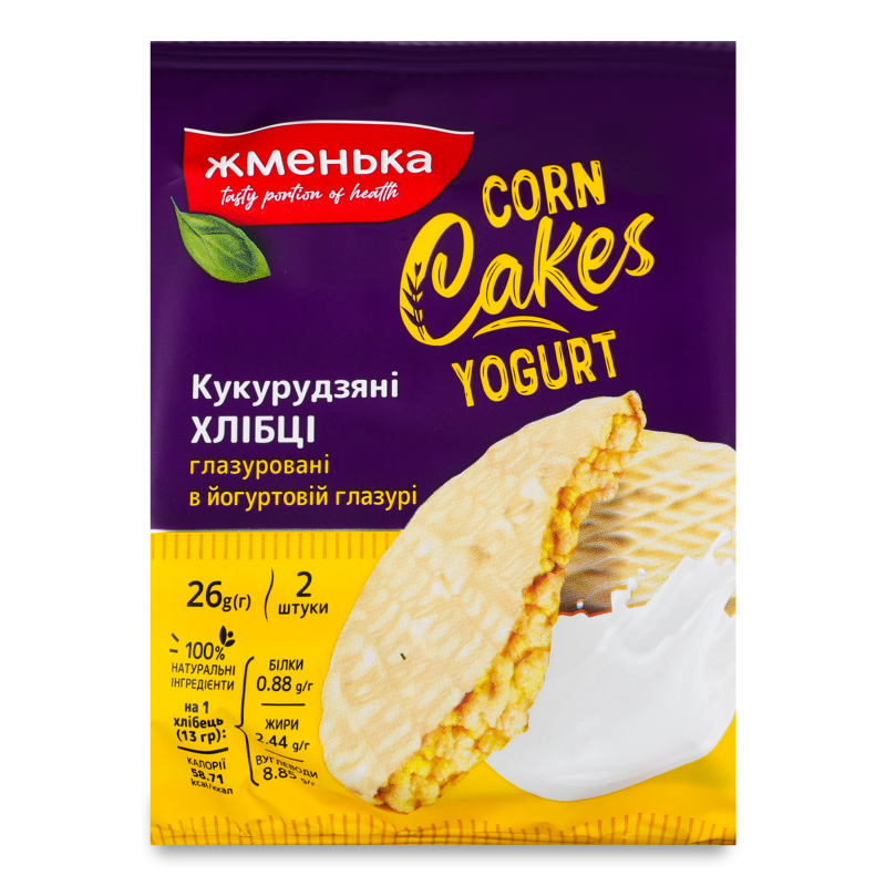 Хлібці кукурудзяні в йогуртовій глазурі 26г м/у Жменька