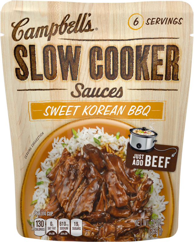 Campbell's Slow Cooker Sauces Sweet Korean BBQ Campbell's(51000204752