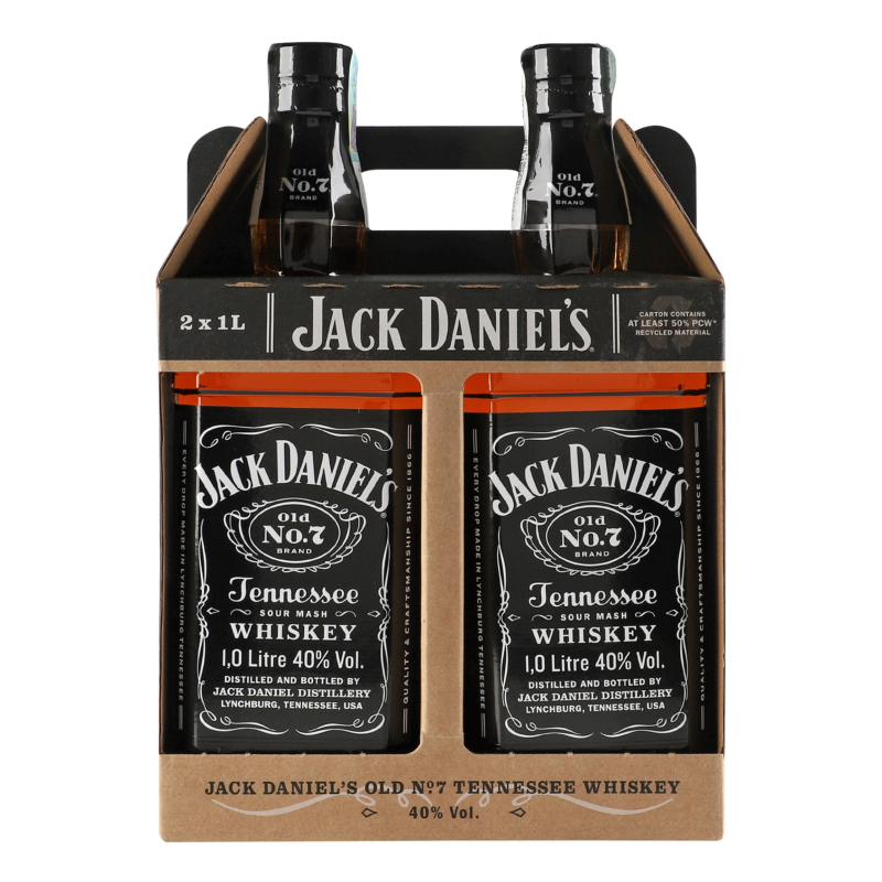 Виски 2х1л 40% Tennessee Old №7 Jack Daniel's к/у Jack Daniel's
