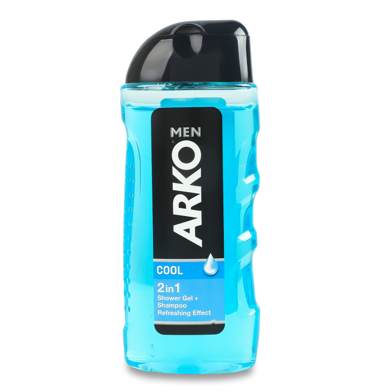 Гель д/душу та шампунь Cool Морська свіжість д/чоловіків 260мл Arko