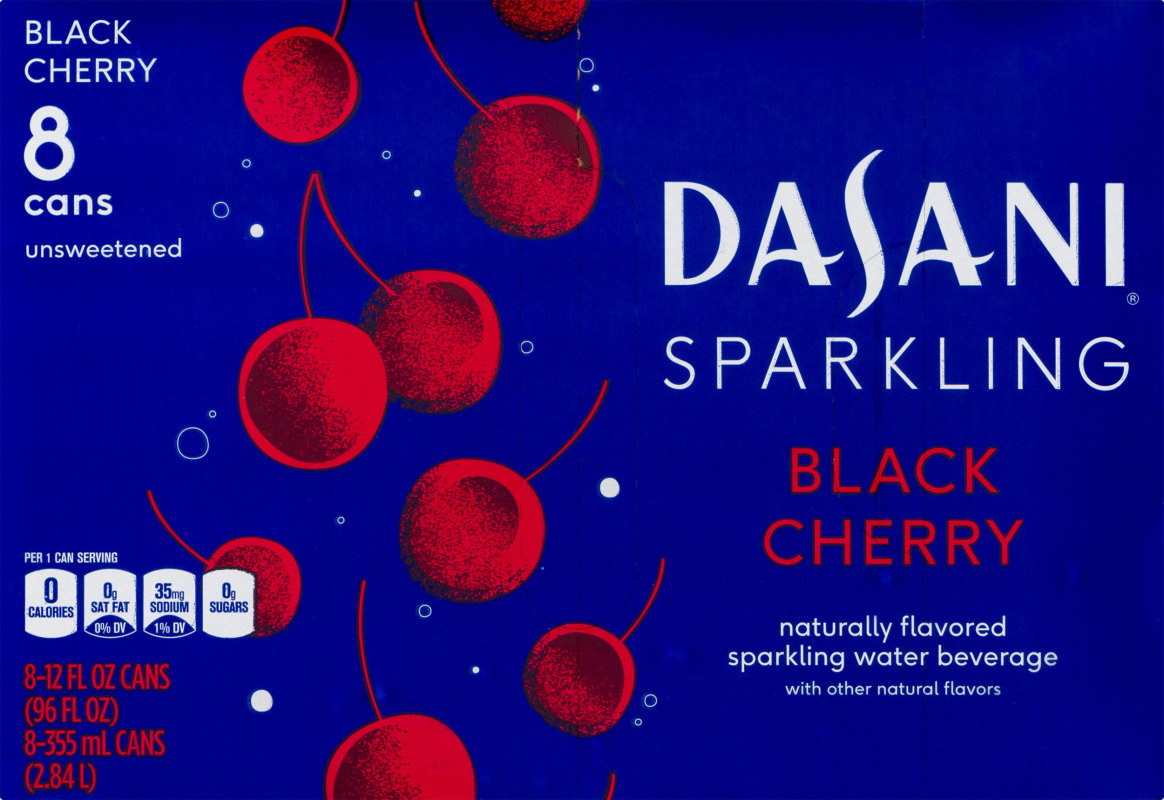 Dasani Sparkling Black Cherry Naturally Flavored Sparkling Water