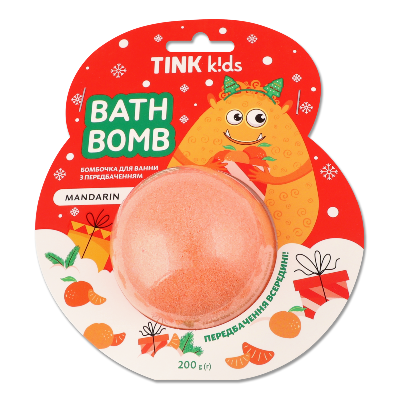 Бомбочка д/ванни Mandarin з передбаченням 200г Tink kids