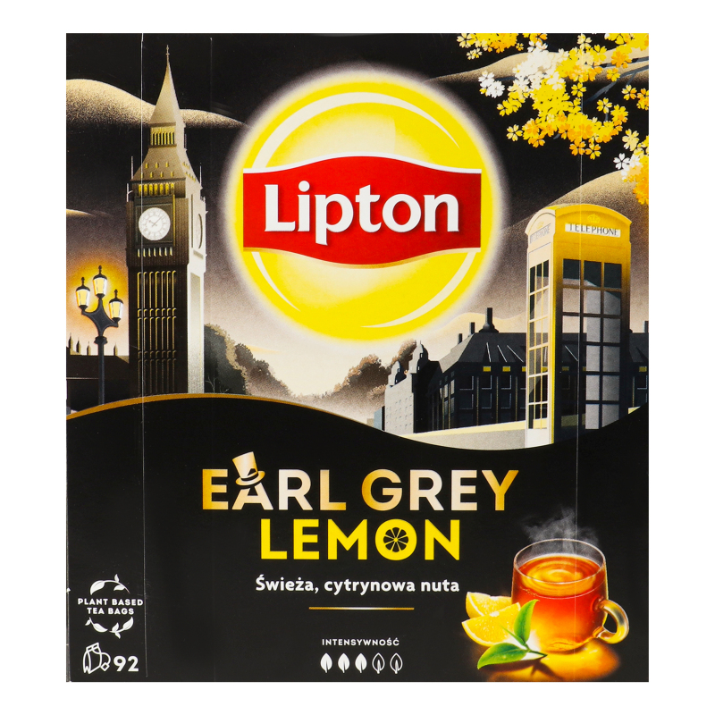 Чай чорний Lemon Earl Grey Lipton к/у