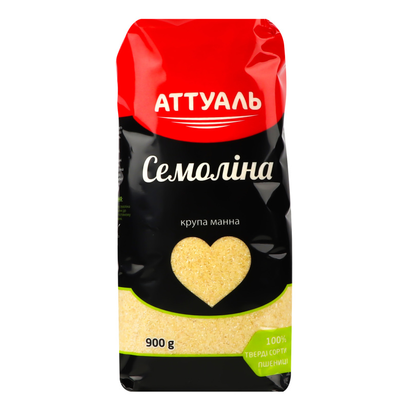 Крупа манная Семолина Аттуаль м/у 900г Аттуаль(4820175921971): купить в ...