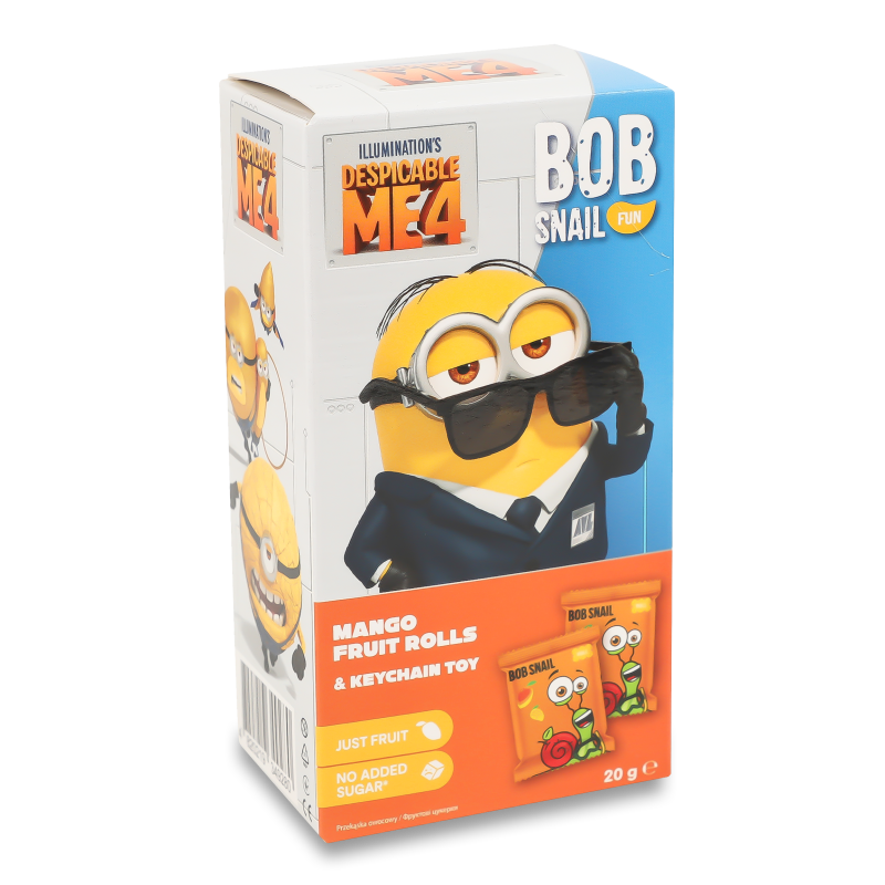 Набір Fun Цукерки Манго натуральні 20г+Іграшка-брелок Bob Snail