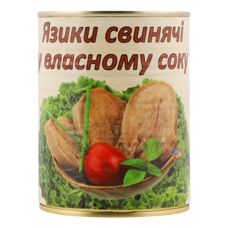 Язики свинячі у власному соку L'appetit з/б