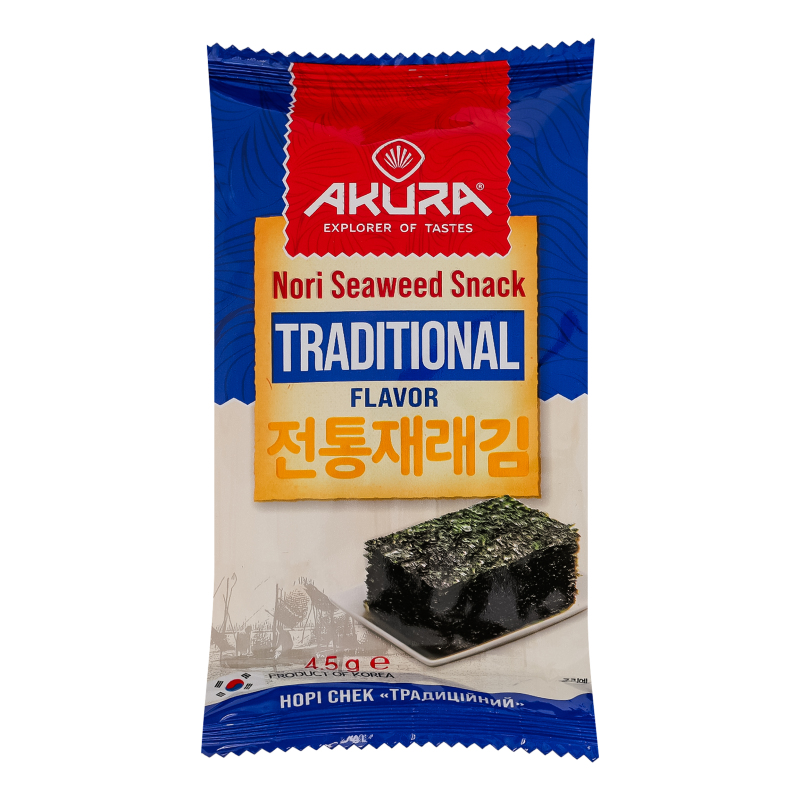 Нори снек Традиционный Akura м/у 4.5г Akura(14820178464083