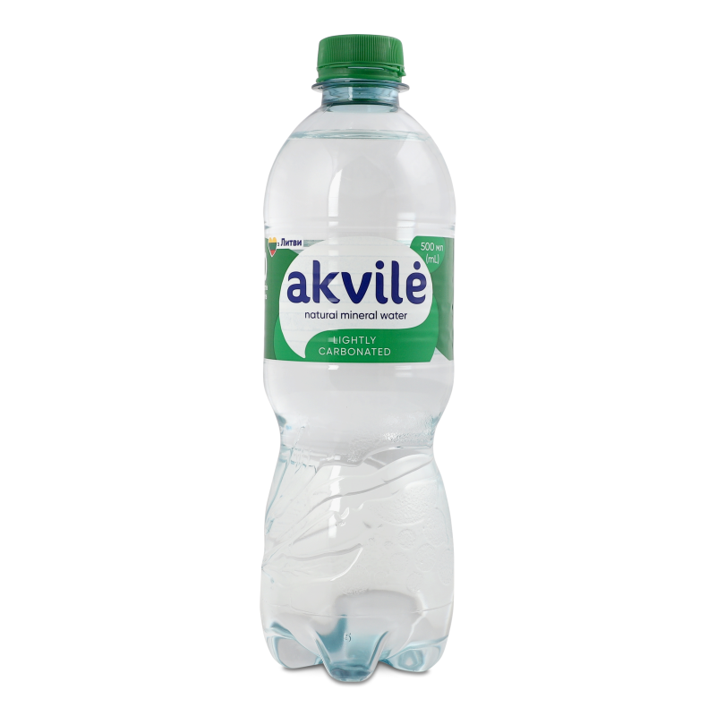 Вода мінеральна слабогазована 0,5л пет Аквіле