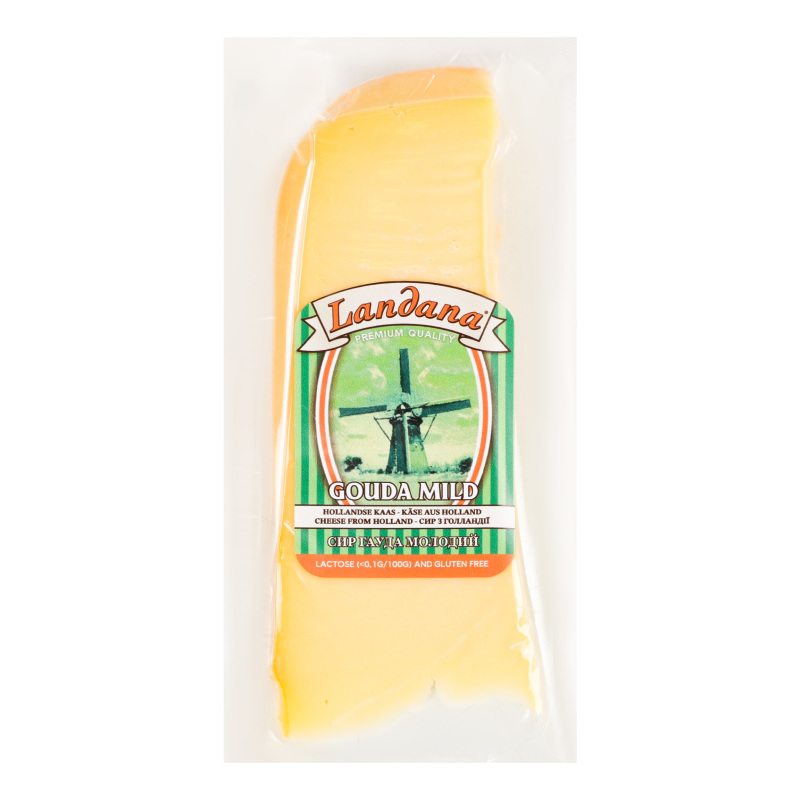 Сир 48% коров'ячий Gouda mild Landana кг