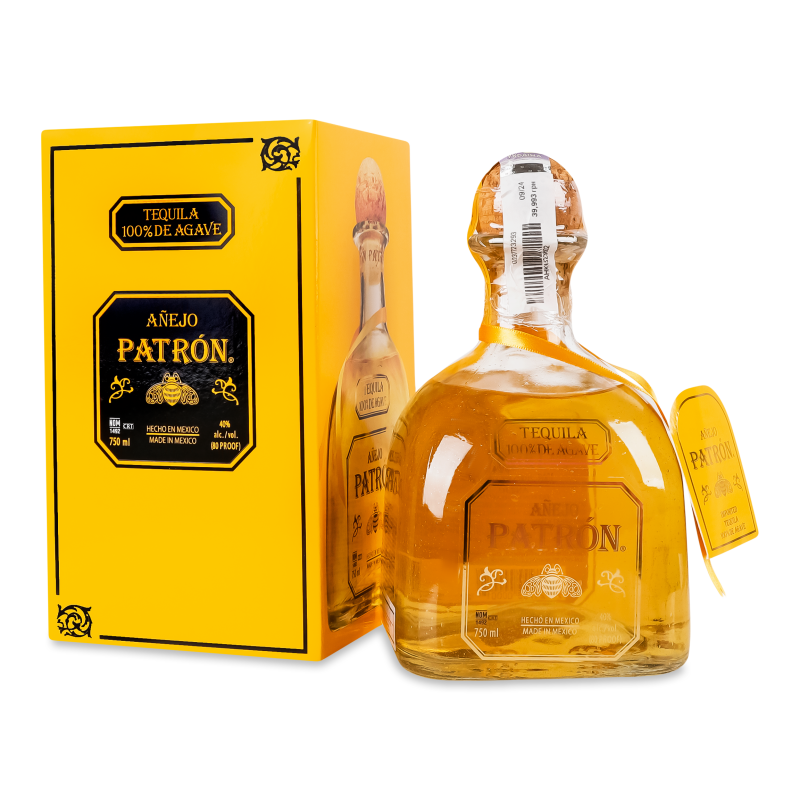 Текіла Anejo 40% 0,75л коробка Patron