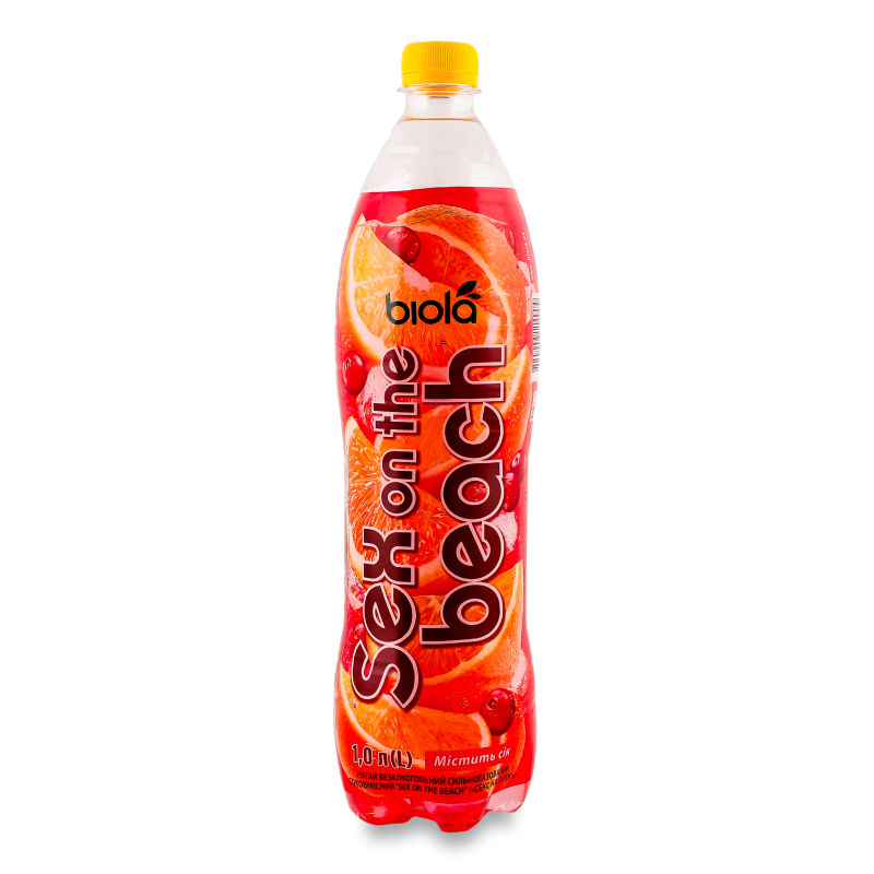Напій безалкогольний Sex on the beach соковмісний сильногазований 1л пет Biola