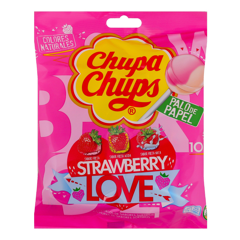 Карамель Strawberry love Chupa Chups м/у 12х