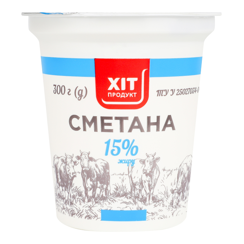 Сметана 15% Хіт продукт ст