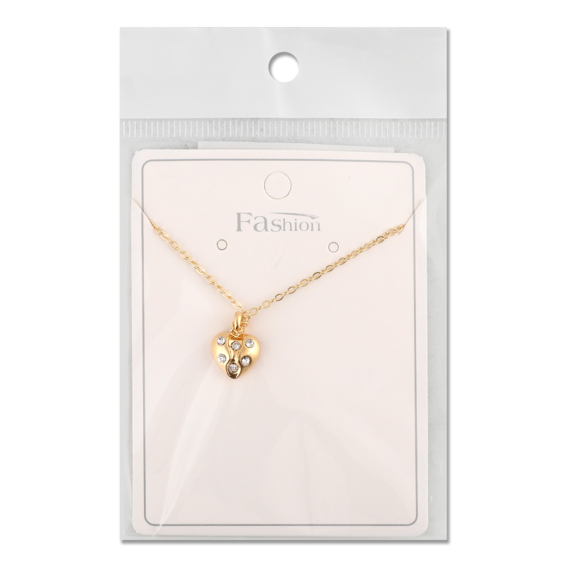 Ланцюжок жовтий метал з підвіскою 40см FHF1520