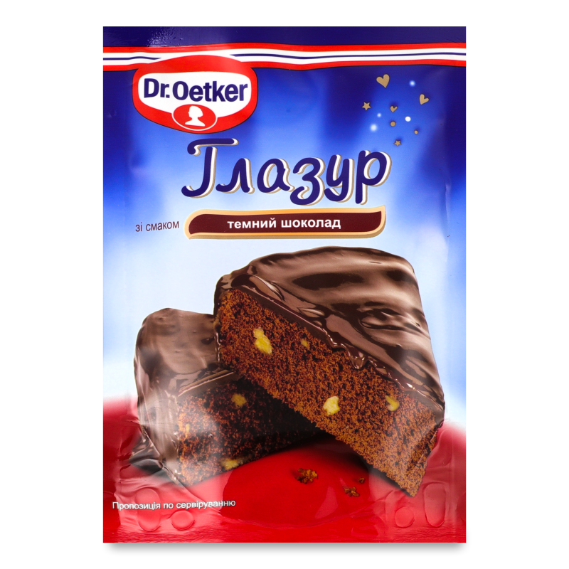 Глазур Темний шоколад 100г Dr.Oetker