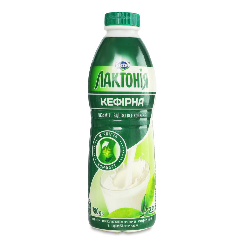 Продукт кефірний Лактонія кефірна 2,5% 780г пет Лактонія