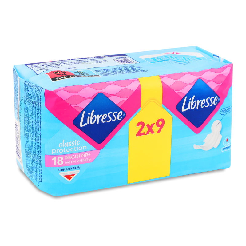 Прокладки гігієнічні Класік Протекшн Регулар 2*9шт Лібрес