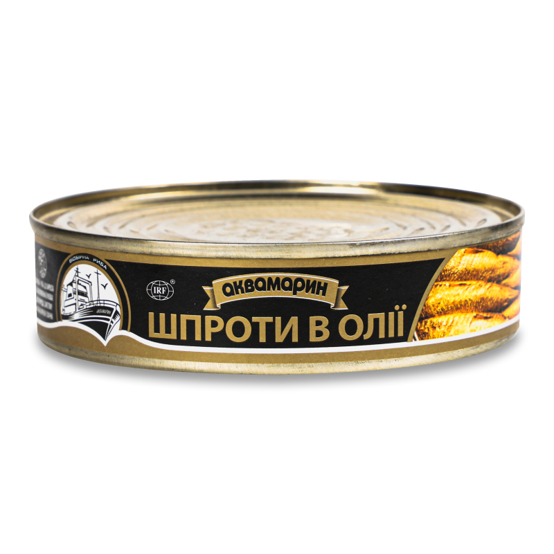Шпроти в олії 150г ж/б Аквамарин