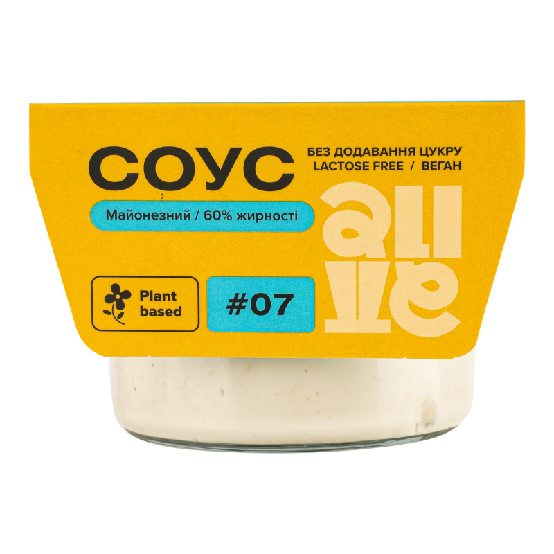 Соус майонезний 60% #07 Alive к/у
