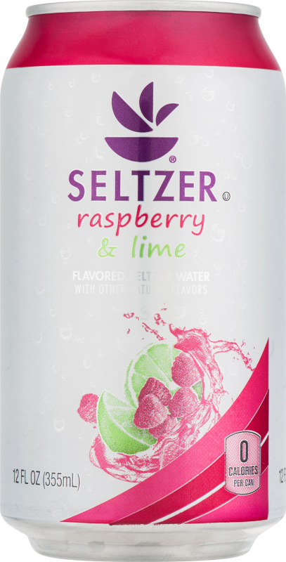 Ahold Flavored Seltzer Water Raspberry And Lime Ahold688267097508 