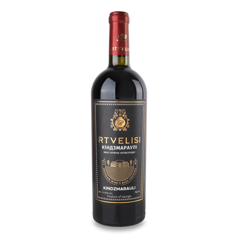 Вино Kindzmarauli червоне н/солодке 11-13% 0,75л Rtvelisi