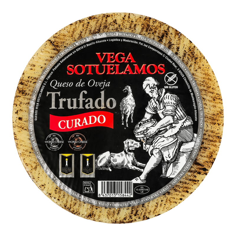 Сир 55% овечий з трюфелями Trufado Curado Vega Sotuelamos кг
