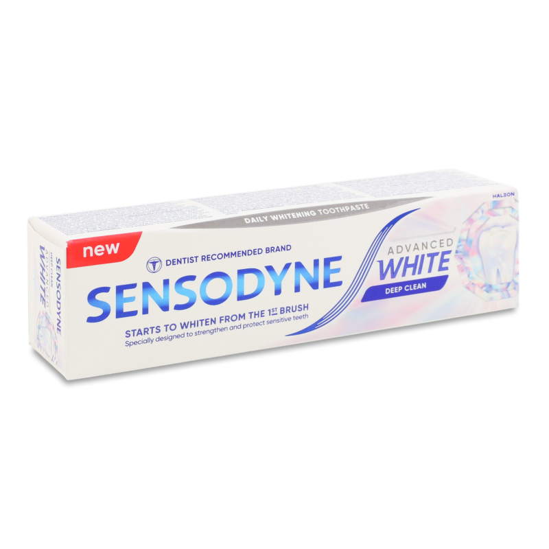 Паста зубна Вдосконалене вибілювання Глибоке очищення 75мл Sensodyne