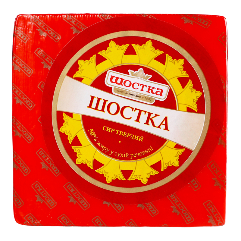 Сир 50% твердий Шостка Шостка кг