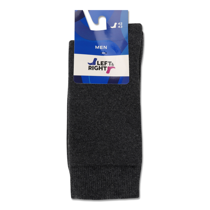 Шкарпетки чоловічі темно-сірі махрові р.42-43 240 Лівий енд Правий