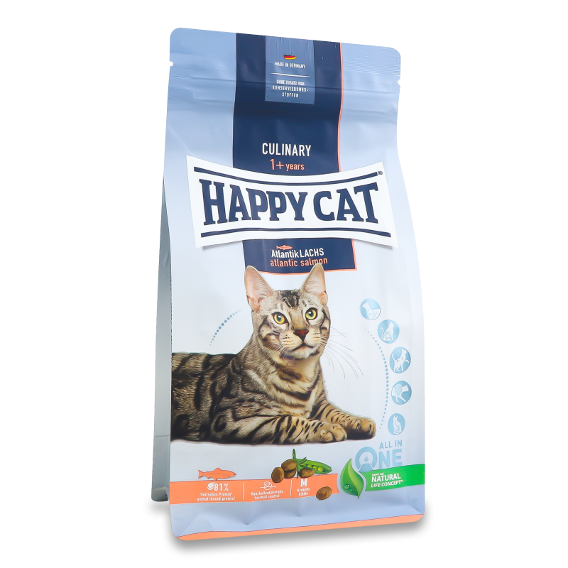 Корм д/дорослих котів Culinary Atlantik-Lachs з атлантичним лососем сухий 300г Happy Cat