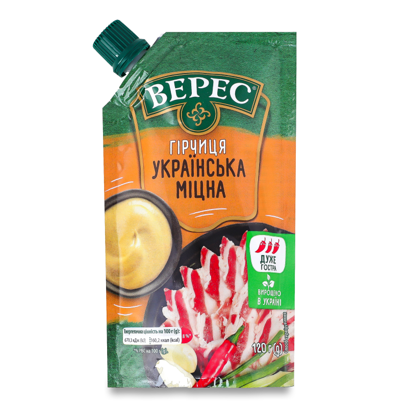 Гірчиця Українська міцна 120г д/п Верес
