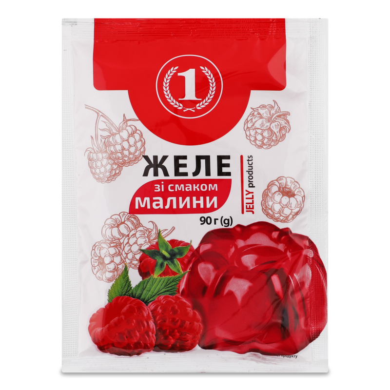 Желе з смаком малини 90г ТМ “1”