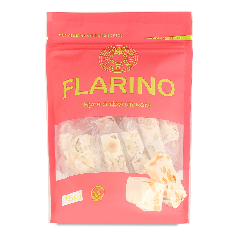 Нуга з фундуком 125г д/п Flarino