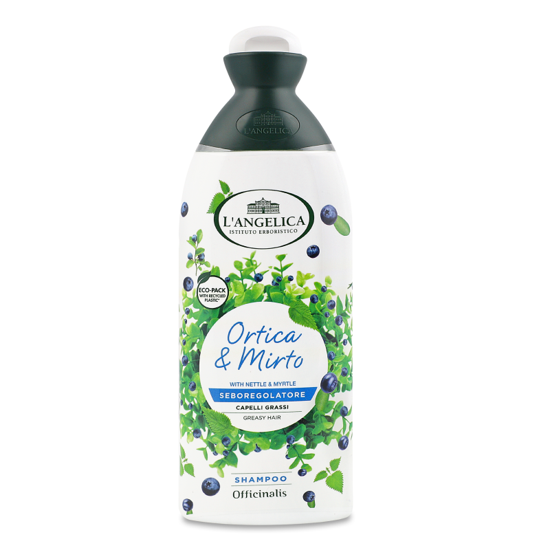 Шампунь себорегулюючий з кропивою та миртом д/жирного волосся 250 мл L’Angelica
