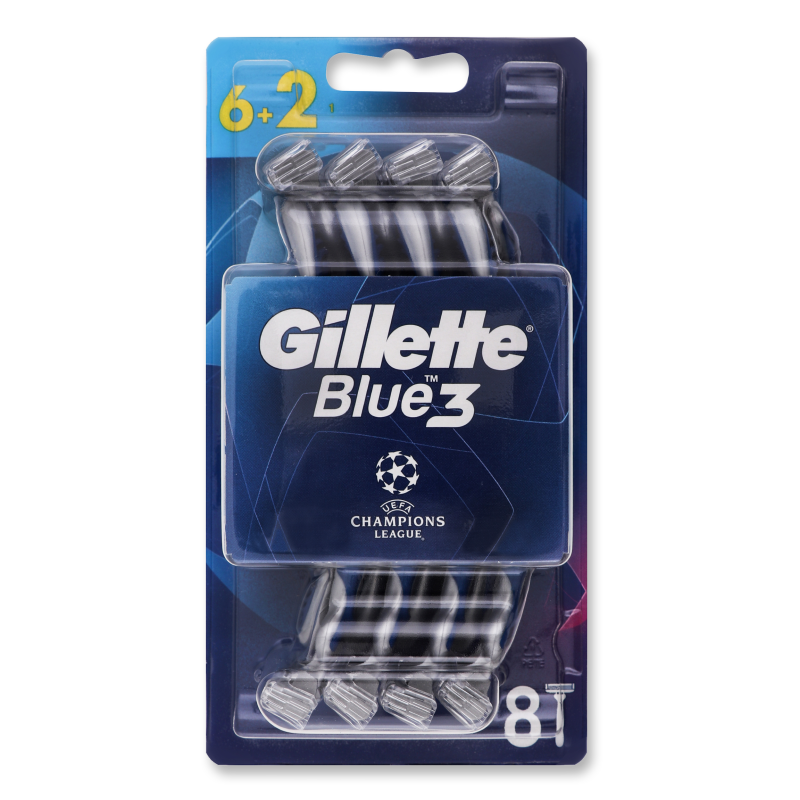 Станок д/гоління одноразовий Блу-3 Комфорт 8шт Джилет