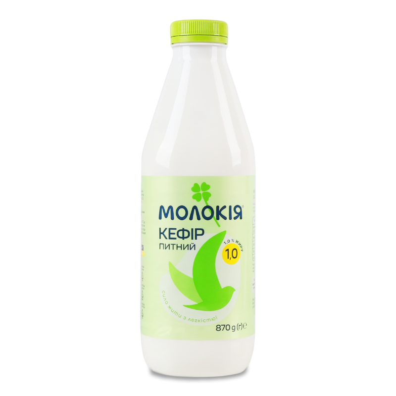 Кефір питний 1% 870г пет Молокія
