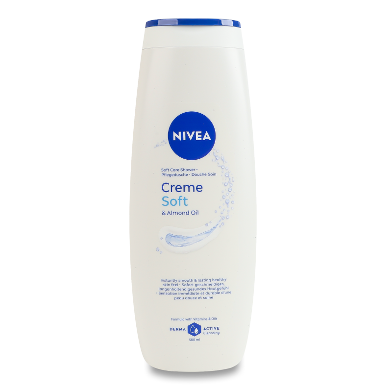 Гель-догляд д/душу Creme soft&Almond oil 500мл Nivea