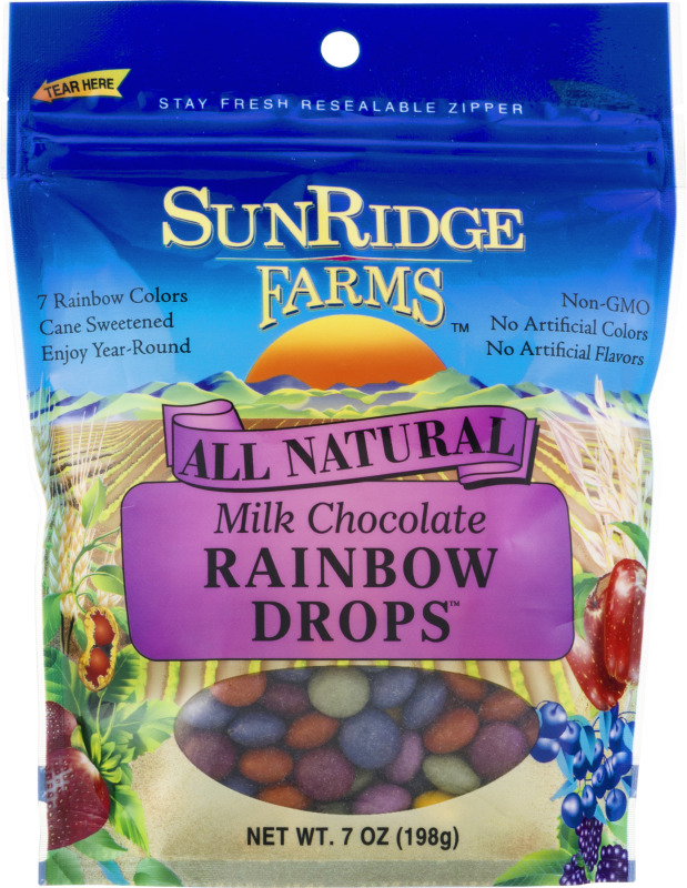 SunRidge Farms All Natural Milk Chocolate Rainbow Drops SunRidge Farms