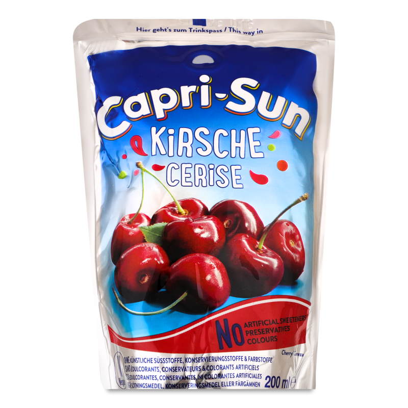Напій соковмісний Вишня 200мл Capri-Sun