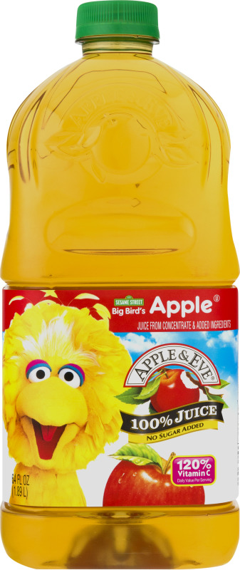 Apple & Eve Sesame Street Big Bird's Apple No Sugar Added