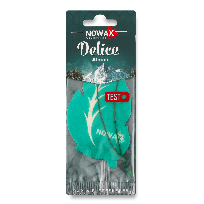 Ароматизатор д/авто Delice Alpine целюлоза Nowax