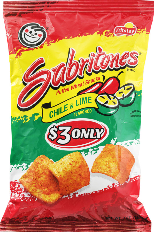 Sabritones Puffed Wheat Snacks Chile & Lime Flavored Sabritones