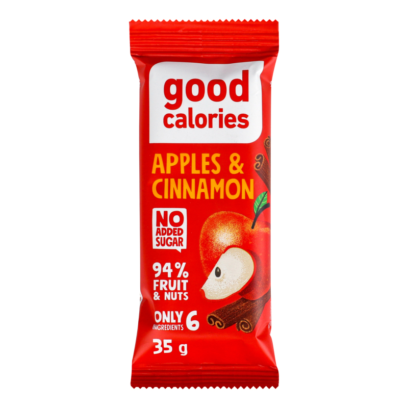 Батончик фініковий Apples&Cinnamon Good calories м/у