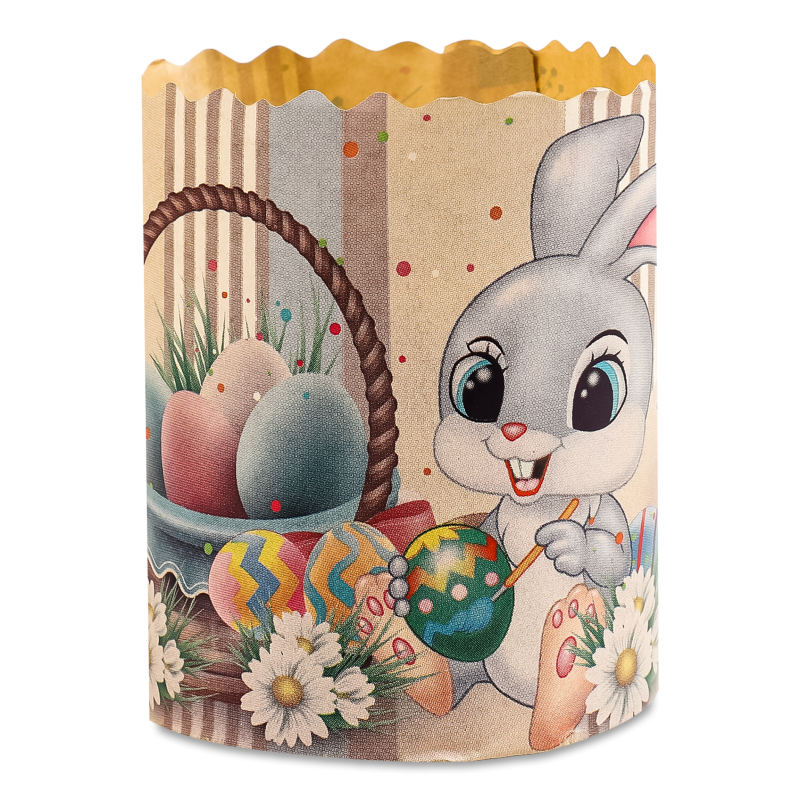 Форма д/випічки паски паперова 70*80мм Добрик