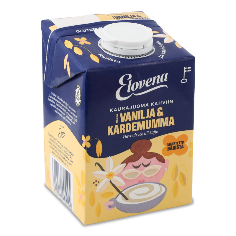 Молоко вівсяне Barista до кави з ваніллю та кардамоном 500мл т/п Elovena